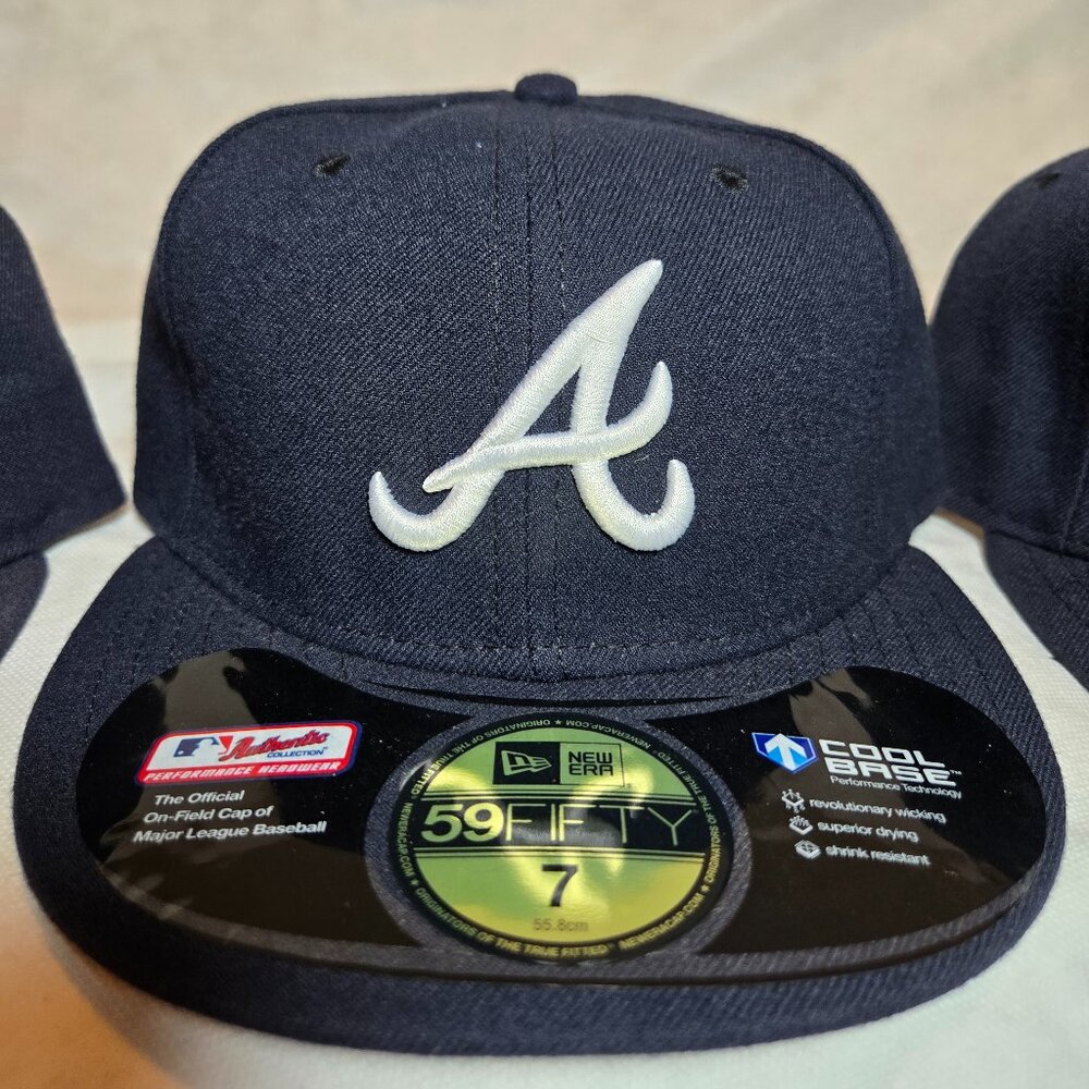 Atlanta Braves New Era Home Authentic On-Field 59FIFTY Fitted Hat ALL SIZES